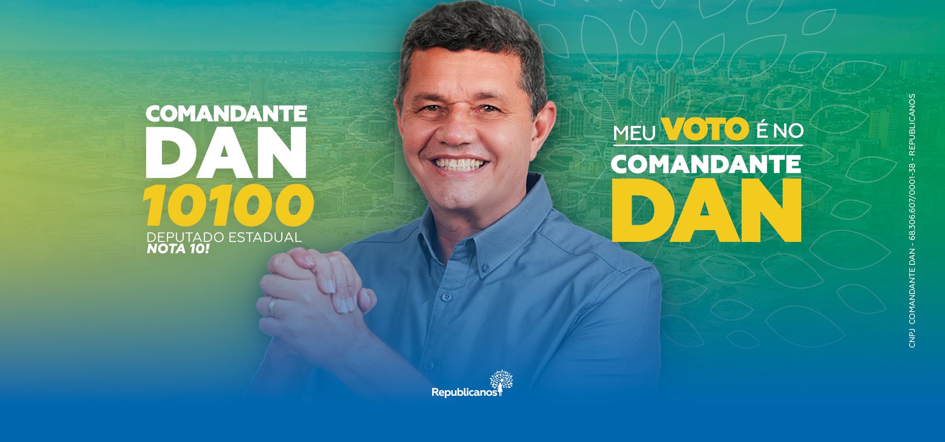 Comandante Dan 10100 - Deputado Estadual - Campanha 2026